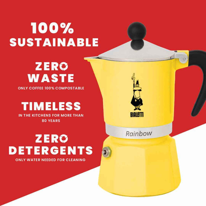 Bialetti Rainbow Yellow (Trade Pack 6)