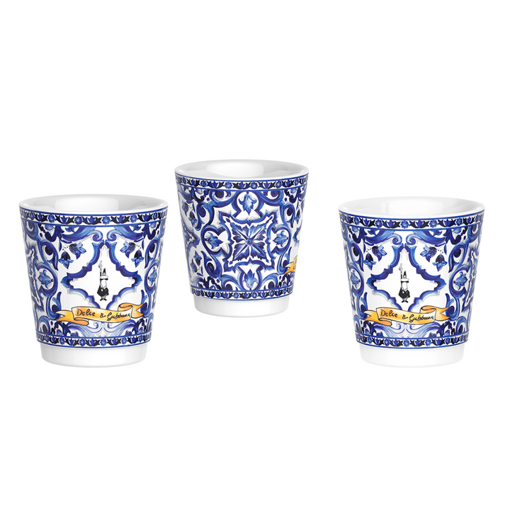 D&G Blue Mediterranean Gift Set (3 cup Moka and Stirrer set)