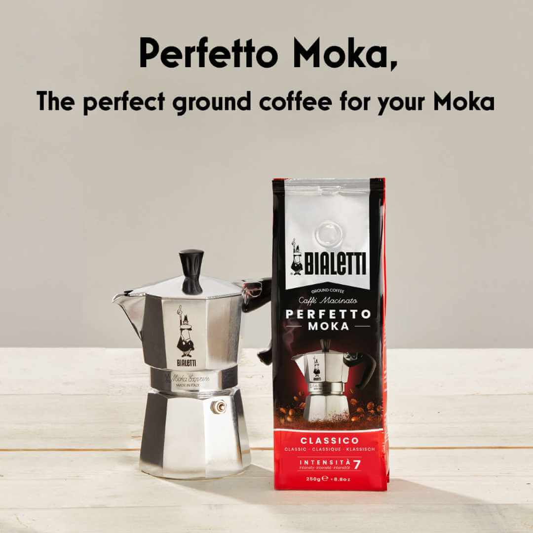 Bialetti Perfetto Moka Ground Coffee (Trade Pack 6)